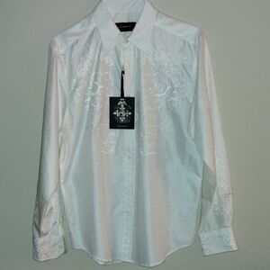 J Campbell Embroidered Dress Shirt